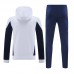 24/25 Real Madrid White Hooded Edition Classic Jacket Training Suit (Sweatshirt+Pant)-1845507