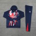 24/25 Paris Saint-Germain PSG Navy Blue Hooded Edition Classic Jacket Training Suit (Sweatshirt+Pant)-5949117