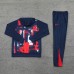 24/25 Paris Saint-Germain PSG Navy Blue Hooded Edition Classic Jacket Training Suit (Sweatshirt+Pant)-5949117