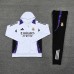 24/25 Real Madrid White Hooded Edition Classic Jacket Training Suit (Sweatshirt+Pant)-1181821