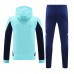 24/25 Arsenal Blue Hooded Edition Classic Jacket Training Suit (Sweatshirt+Pant)-9836118