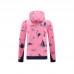 24/25 Paris Saint-Germain PSG Pink Hooded Edition Classic Jacket Training Suit (Sweatshirt+Pant)-7498482