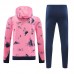 24/25 Paris Saint-Germain PSG Pink Hooded Edition Classic Jacket Training Suit (Sweatshirt+Pant)-7498482