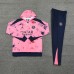 24/25 Paris Saint-Germain PSG Pink Hooded Edition Classic Jacket Training Suit (Sweatshirt+Pant)-7498482