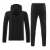 24/25 Real Madrid Black Hooded Edition Classic Jacket Training Suit (Sweatshirt+Pant)-6324441