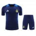 24/25 Al-Nassr FC Riyadh Victory Navy Blue Training Jersey Kit short Sleeve (Shirt + Short)-4659537