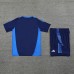 24/25 Al-Nassr FC Riyadh Victory Navy Blue Training Jersey Kit short Sleeve (Shirt + Short)-4659537