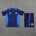 24/25 Al-Nassr FC Riyadh Victory Navy Blue Training Jersey Kit short Sleeve (Shirt + Short)-4659537