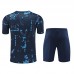 24/25 Chelsea Navy Blue Training Jersey Kit short Sleeve (Shirt + Short)-8862483