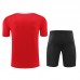 24/25 Barcelona Red Training Jersey Kit short Sleeve (Shirt + Short)-9933108