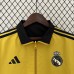 24/25 Real Madrid Trench Coat Reversible Red Yellow Windbreaker Long Sleeve-8684018