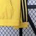 24/25 Real Madrid Trench Coat Reversible Red Yellow Windbreaker Long Sleeve-8684018