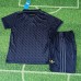 24/25 Kids Juventus Third Away Navy Blue Kids Jersey Kit short sleeve (Shirt + Short)-6324227