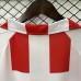 Retro 86/87 Gijon Home Red White Jersey Kit short sleeve-8589271