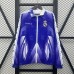 24/25 Real Madrid Trench Coat Reversible White Purple Windbreaker Long Sleeve-6190332