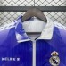 24/25 Real Madrid Trench Coat Reversible White Purple Windbreaker Long Sleeve-6190332