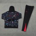 2024 Portugal Navy Blue Hodded Edition Classic Jacket Training Suit (Top+Pant)-946520