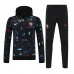 2024 Portugal Navy Blue Hodded Edition Classic Jacket Training Suit (Top+Pant)-946520