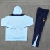 2024 France Blue Hodded Edition Classic Jacket Training Suit (Top+Pant)-5259462