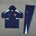 2024 France Navy Blue Hodded Edition Classic Jacket Training Suit (Top+Pant)-3004959