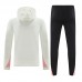 24/25 Paris Saint-Germain PSG White Hodded Edition Classic Jacket Training Suit (Top+Pant)-4101127