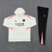 24/25 Paris Saint-Germain PSG White Hodded Edition Classic Jacket Training Suit (Top+Pant)-4101127