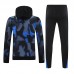 24/25 Inter Milan Gray Blue Hodded Edition Classic Jacket Training Suit (Top+Pant)-2618613