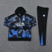 24/25 Inter Milan Gray Blue Hodded Edition Classic Jacket Training Suit (Top+Pant)-2618613