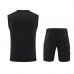 24/25 Real Madrid Black Training jersey Kit Sleeveless Vest (Vest + Short)-8380106