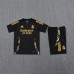 24/25 Real Madrid Black Training Jersey Kit short Sleeve (Shirt + Short)-2641668
