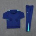 2024 Brazil Blue Hodded Edition Classic Jacket Training Suit (Top+Pant)-7882320