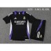 24/25 Real Madrid Black Training Jersey Kit short Sleeve (Shirt + Short)-2367994