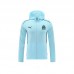 24/25 Marseille Light Green Hooded Edition Classic Jacket Training Suit (Top+Pant)-9086579
