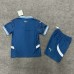 24/25 Kids Marseille Away Navy Blue Kids Jersey Kit short sleeve (Shirt + Short)-4701316