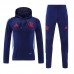 24/25 Flamengo Navy Blue Hooded Edition Classic Jacket Training Suit (Top+Pant)-3461378