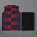 24/25 Barcelona Red Blue Training jersey Kit Sleeveless Vest (Vest + Short)-6834978