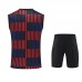 24/25 Barcelona Red Blue Training jersey Kit Sleeveless Vest (Vest + Short)-6834978