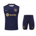 24/25 Barcelona Nvay Blue Training jersey Kit Sleeveless Vest (Vest + Short)-2243078