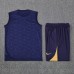 24/25 Barcelona Nvay Blue Training jersey Kit Sleeveless Vest (Vest + Short)-2243078