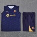 24/25 Barcelona Nvay Blue Training jersey Kit Sleeveless Vest (Vest + Short)-2243078
