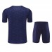 24/25 Barcelona Navy Blue Training Jersey Kit short Sleeve (Shirt + Short)-378509