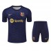 24/25 Barcelona Navy Blue Training Jersey Kit short Sleeve (Shirt + Short)-378509