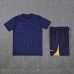 24/25 Barcelona Navy Blue Training Jersey Kit short Sleeve (Shirt + Short)-378509