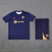 24/25 Barcelona Navy Blue Training Jersey Kit short Sleeve (Shirt + Short)-378509