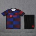 24/25 Barcelona Navy Blue Red Training Jersey Kit short Sleeve (Shirt + Short)-4785991