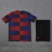 24/25 Barcelona Navy Blue Red Training Jersey Kit short Sleeve (Shirt + Short)-4785991