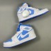 Air Jordan 1 AJ1 High Running Shoes-White/Blue-8441053