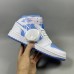Air Jordan 1 AJ1 High Running Shoes-White/Blue-8441053