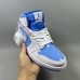 Air Jordan 1 AJ1 High Running Shoes-White/Blue-8441053