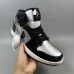 Air Jordan 1 AJ1 High Running Shoes-Black/Silver-6828197